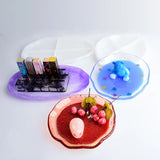 Oval Storage Silicone Mold Crystal Plate Dish Table Pad DIY Resin Mold