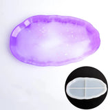 Oval Storage Silicone Mold Crystal Plate Dish Table Pad DIY Resin Mold