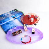 Oval Storage Silicone Mold Crystal Plate Dish Table Pad DIY Resin Mold