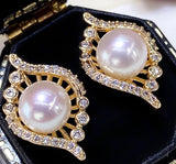 Round Freshwater Pearl Earrings
