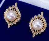 Round Freshwater Pearl Earrings