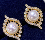 Round Freshwater Pearl Earrings