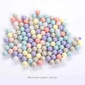 Round Pearls Beads 6/8/10mm Mixed Loose ABS Beads Balls for DIY Craft