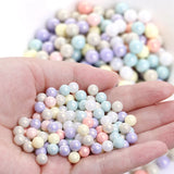 Round Pearls Beads 6/8/10mm Mixed Loose ABS Beads Balls for DIY Craft