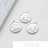Round Pendant Angel Beaded Jewelry Set