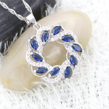 Crystal Pendant 925 Silver Necklace for Women