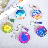 Round Pendant Molds for Keychain Jewelry Making Coaster Resin