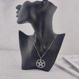 Men's Stainless Steel Star Pendant Necklace Box Chain Jewelry
