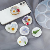 Round Phone Grip Epoxy Resin Mold Silicone Phone Socket Circle Resin Molds