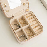 Plush Velvet Small Jewelry Box for Women Girls Necklace Ring Storage