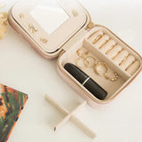Plush Velvet Small Jewelry Box for Women Girls Necklace Ring Storage