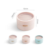 Portable Jewelry Organizer Wedding Gift Case Earrings Ring Studs Storage Box