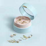 Portable Jewelry Organizer Wedding Gift Case Earrings Ring Studs Storage Box