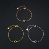 925 Silver 3-Stone Prong Bezel Bracelet Setting for 6'' Gemstone