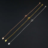 925 Silver 3-Stone Prong Bezel Bracelet Setting for 6'' Gemstone