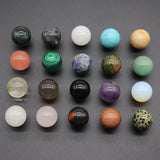 Round Quartz Stone Beads 20mm Charms Healing Natural Pink Crystal DIY Decoration