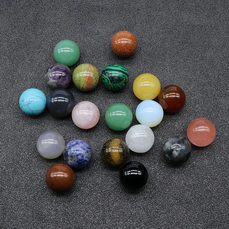 Round Quartz Stone Beads 20mm Charms Healing Natural Pink Crystal DIY Decoration