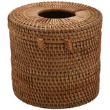 Rattan Tissue Box Holder for Bathroom, Home, Hotel and Office