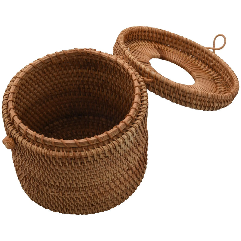 Rattan Tissue Box Holder for Bathroom, Home, Hotel and Office