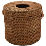 Rattan Tissue Box Holder for Bathroom, Home, Hotel and Office