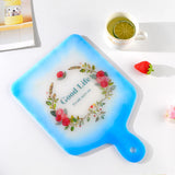 Rectangle Handle Tray Silicone Mold for DIY Resin Coaster Crafts