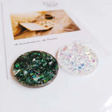 Green Resin Plastic Pendant Eardrop DIY Material 6pcs