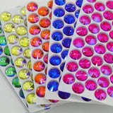 Round Rivoli Glass Strass Sew On Rhinestone Flatback Glass Stones