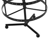 4-Layer Rotating Earrings Stand Metal Stud Earring Display Rack
