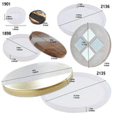 Round Serving Tray Mold Coaster Keychain Pendant Molds for Resin Casting