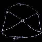 Sexy Rhinestone Body Chain Bra Necklace Lingerie Top Nightclub Chest Bikini
