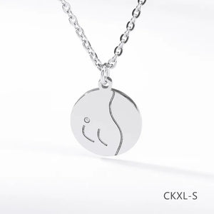 Round Sexy Necklace Pendant Women Jewelry Girl Chain