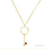 Round Sexy Women Necklace Pendant Women Jewelry Girl Chain