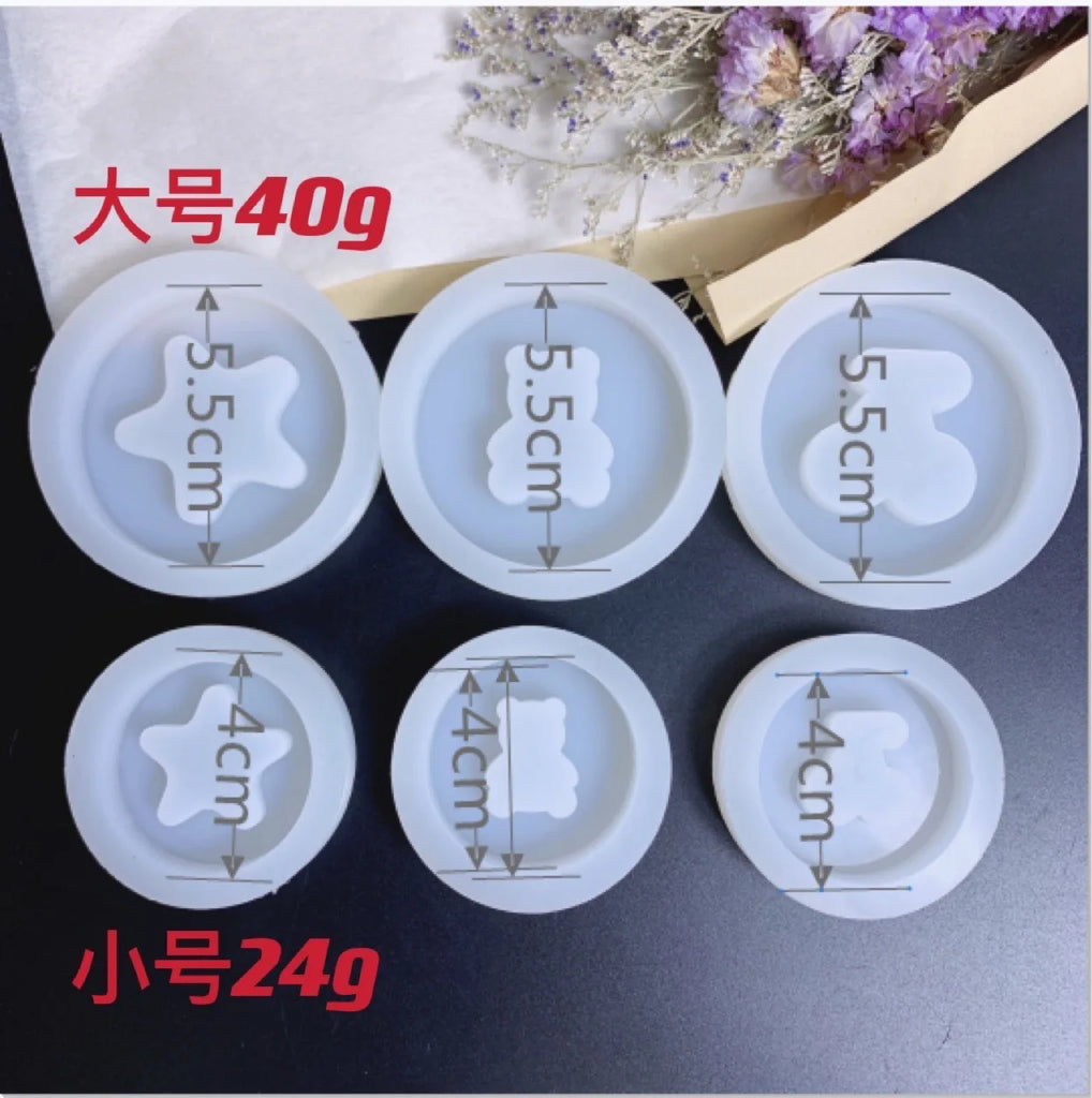 Round Shaker Mold Silicone Epoxy Resin Mold Tag Jewelry Tools