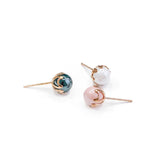 Round Shape 8 colors Stud Earrings For Women Girl Lovely Ear Jewelry 8pcs