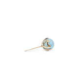 Round Shape 8 colors Stud Earrings For Women Girl Lovely Ear Jewelry 8pcs