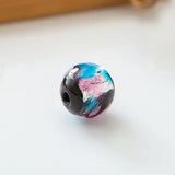 8mm 10mm 12mm Colorful Foil Glass Beads for Jewelry Making