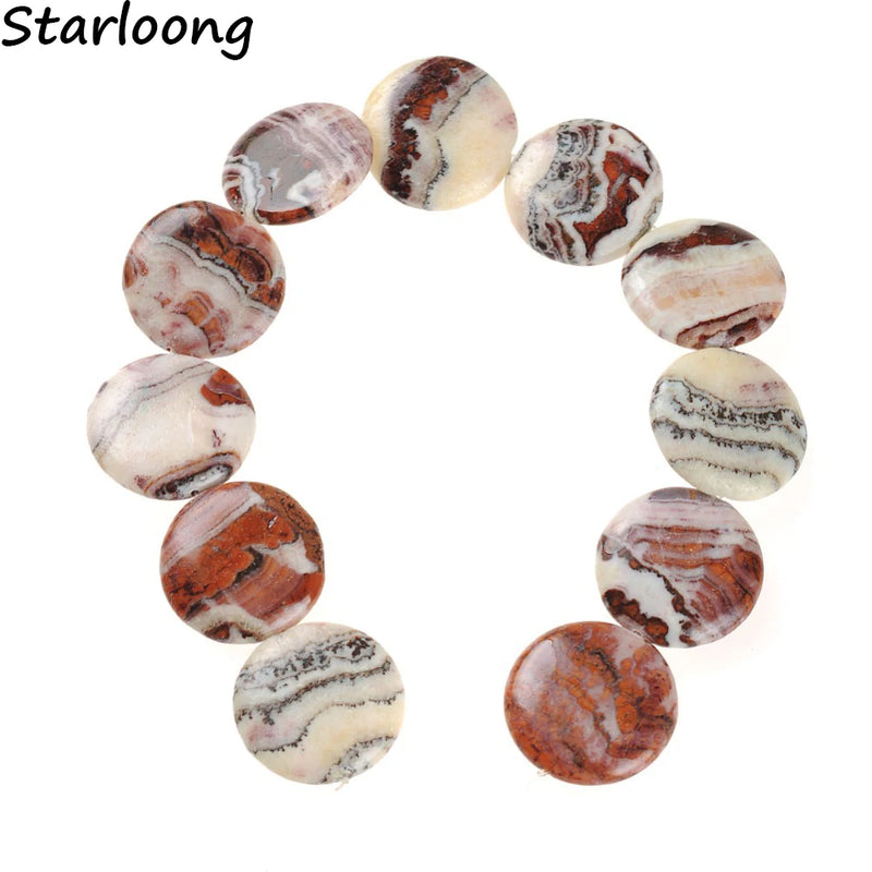 Round Geode Red Agates Gem Stone Beads for Jewelry Making