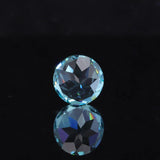 Round Paraiba Lab Sapphire Loose Stone for Necklace Setting