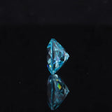 Round Paraiba Lab Sapphire Loose Stone for Necklace Setting