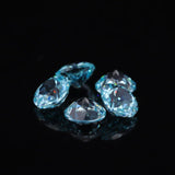 Round Paraiba Lab Sapphire Loose Stone for Necklace Setting