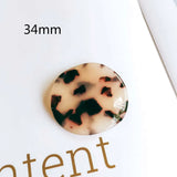 Resin Plastic Acetic Acid Beads Pendant Necklace Eardrop Charms 6pcs