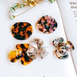 Resin Plastic Acetic Acid Beads Pendant Necklace Eardrop Charms 6pcs