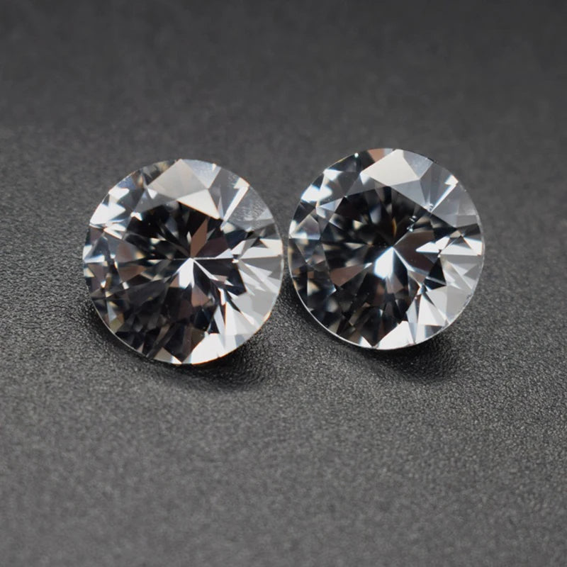 Round Synthetic Sapphire Stone Loose Gemstone for Jewelry Making