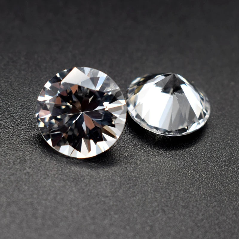 Round Synthetic Sapphire Stone Loose Gemstone for Jewelry Making