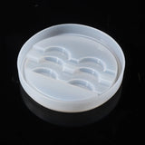 Round Silicone Eyelashes Tray Mold Eyelash Storage Box DIY