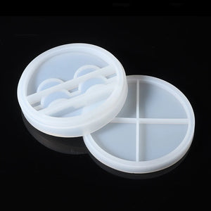 Round Silicone Eyelashes Tray Mold Eyelash Storage Box DIY