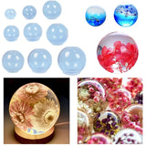 Silicone Resin Spherical Mold for DIY Jewelry Candle Wax