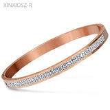 Silver Letter O Bangle Bracelet Women Jewelry Gift