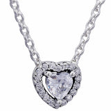 Sparkle Heart Moon Star Heart Collier Necklace 925 Silver DIY Jewelry