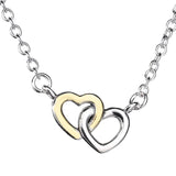 Sparkle Heart Moon Star Heart Collier Necklace 925 Silver DIY Jewelry